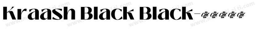 Kraash Black Black字体转换